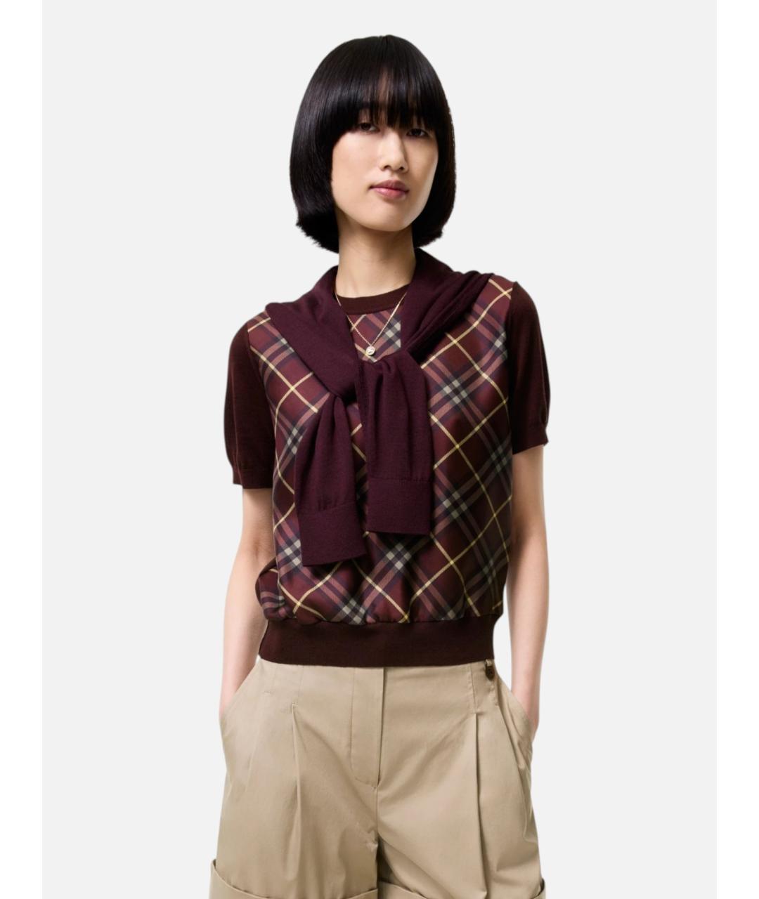 BURBERRY Мульти шерстяной джемпер / свитер, фото 2