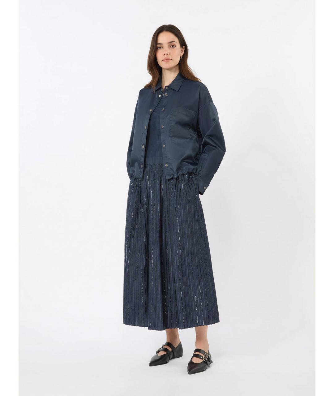 WEEKEND MAX MARA Хлопковая юбка миди, фото 2