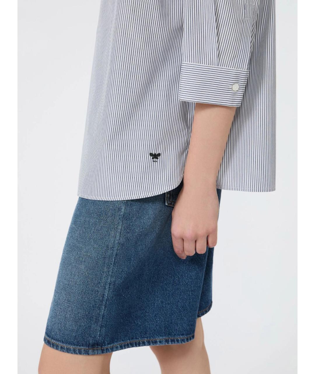 WEEKEND MAX MARA Синяя хлопковая рубашка, фото 5