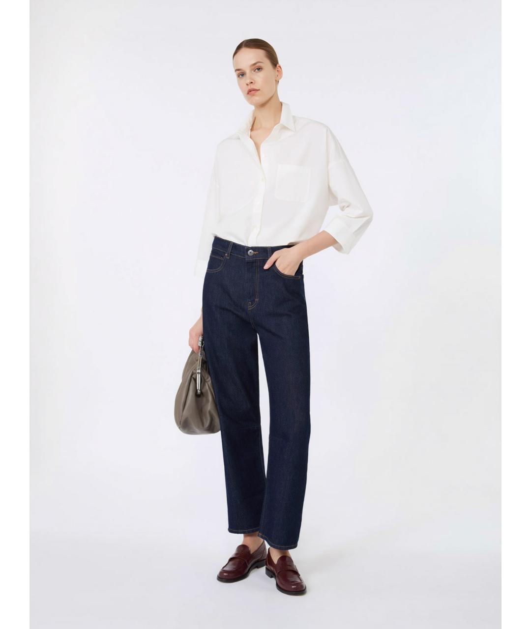 WEEKEND MAX MARA Белая хлопковая рубашка, фото 2