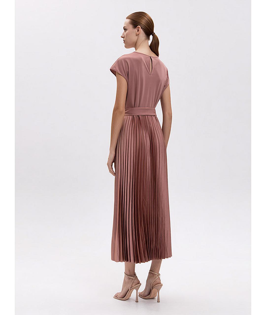WEEKEND MAX MARA Розовое полиамидовое повседневное платье, фото 3