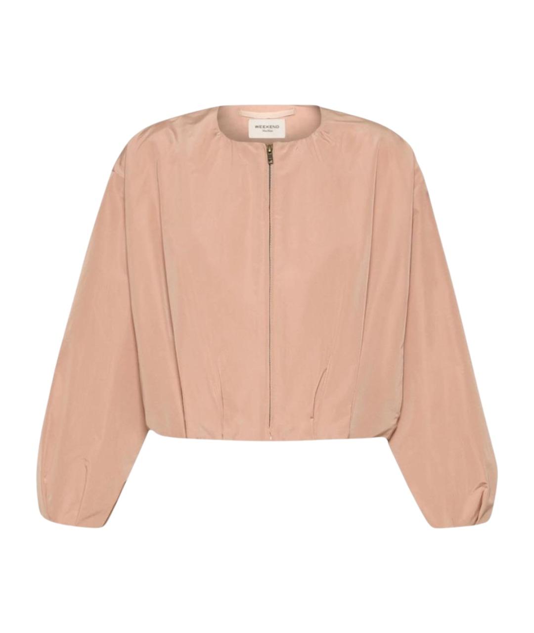 WEEKEND MAX MARA Розовая полиэстеровая куртка, фото 1