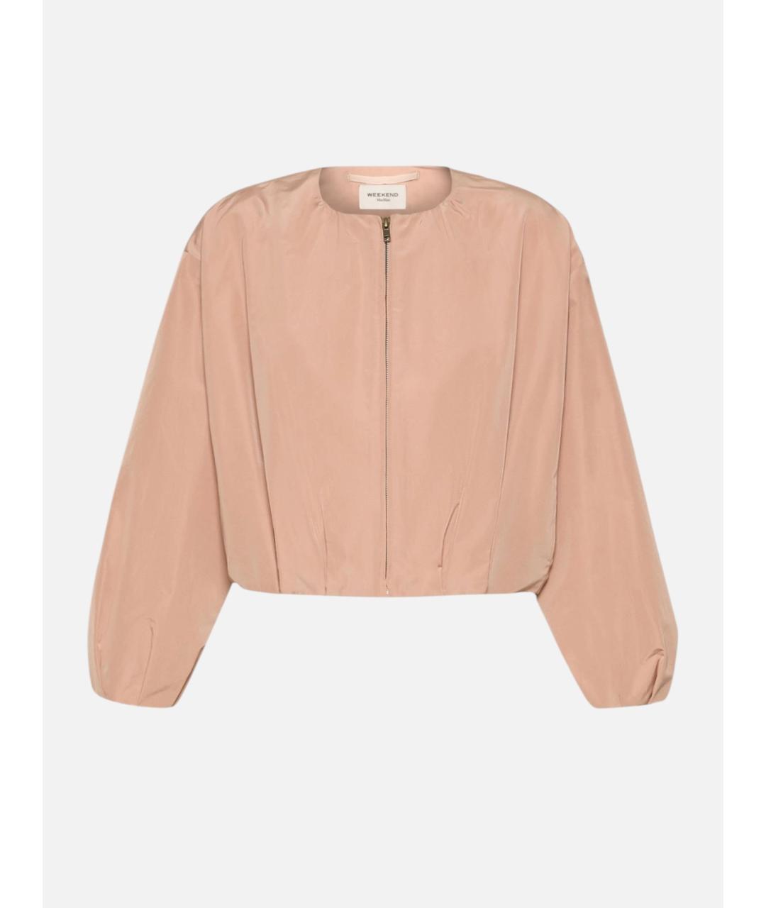 WEEKEND MAX MARA Розовая полиэстеровая куртка, фото 6