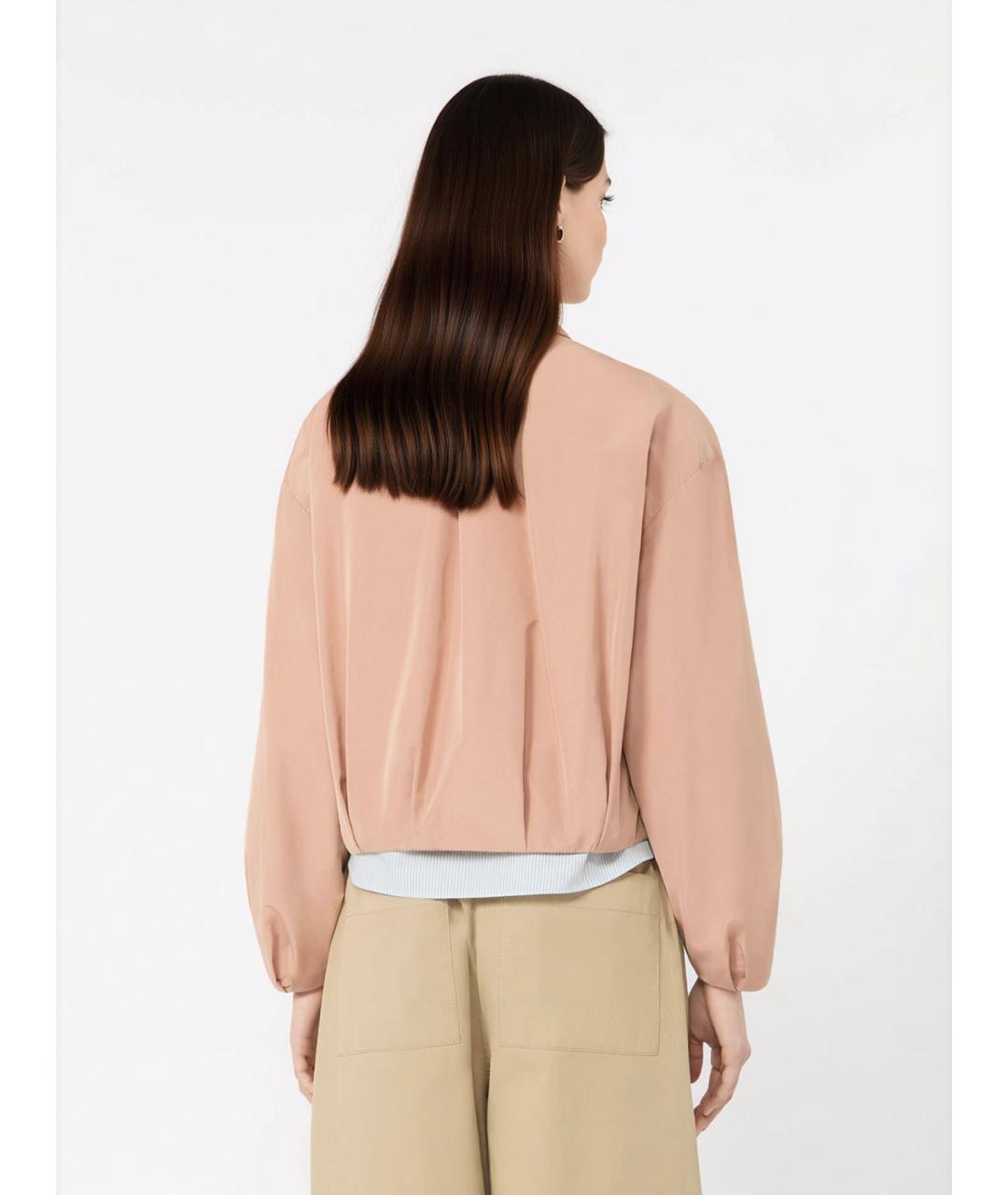 WEEKEND MAX MARA Розовая полиэстеровая куртка, фото 4