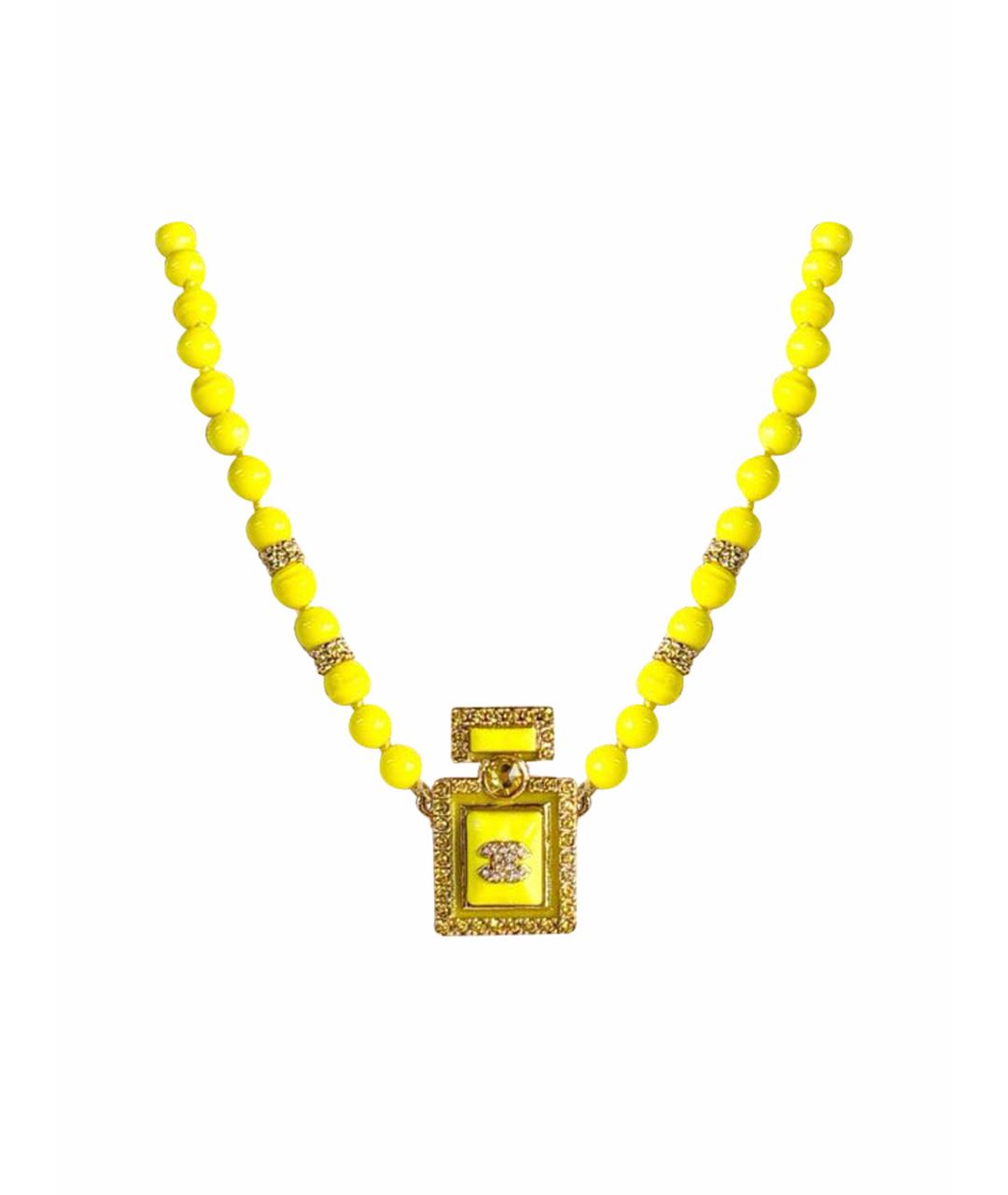 CHANEL Желтое колье, фото 6