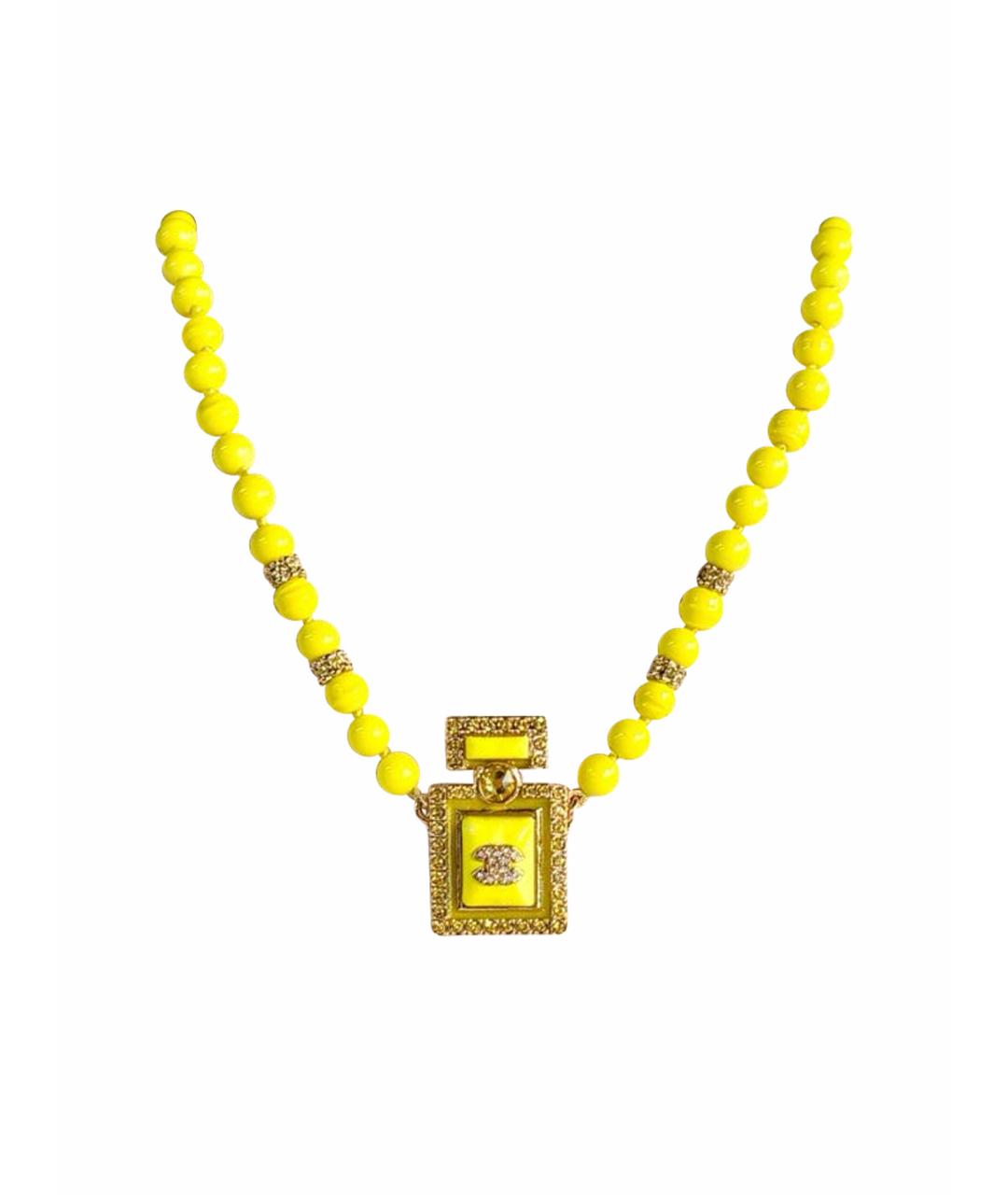 CHANEL Желтое колье, фото 1