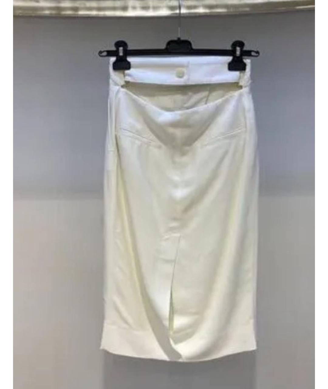 JACQUEMUS Белая хлопковая юбка миди, фото 3