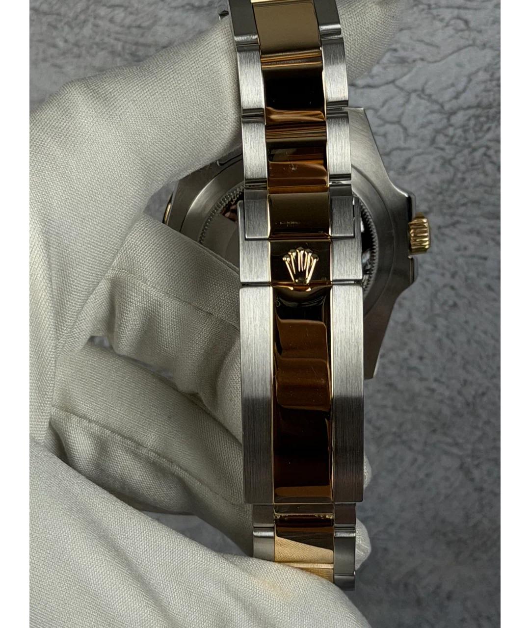 ROLEX Синие часы из желтого золота, фото 6