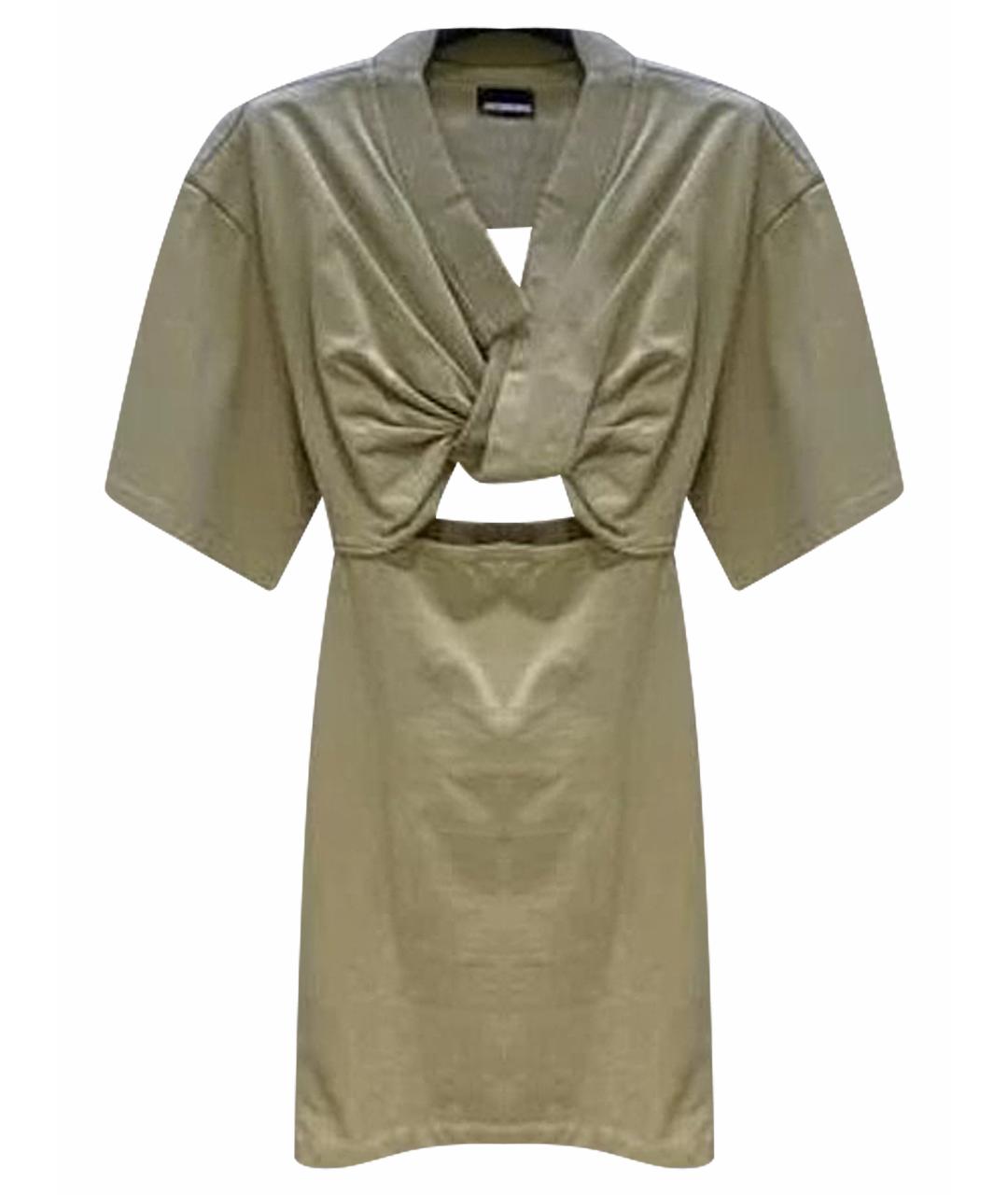 JACQUEMUS Бежевое хлопковое повседневное платье, фото 1