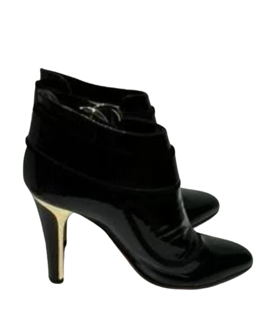 JIMMY CHOO Черные ботильоны из лакированной кожи, фото 1