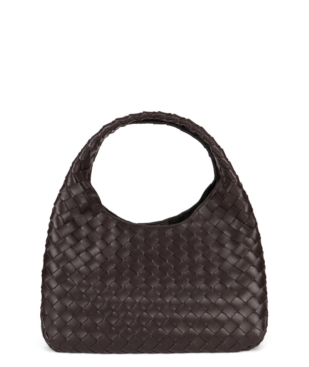 BOTTEGA VENETA Коричневая кожаная сумка через плечо, фото 1