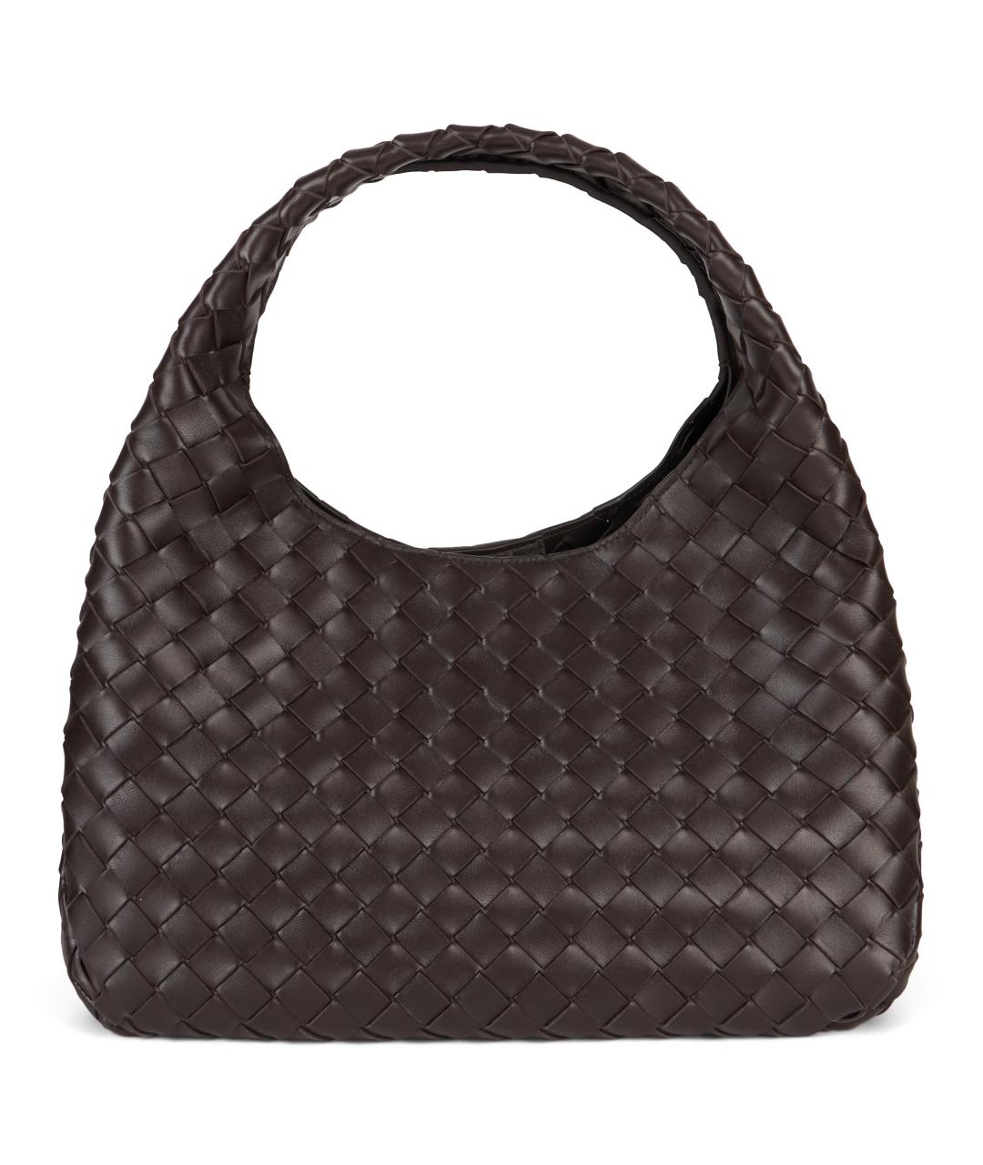 BOTTEGA VENETA Коричневая кожаная сумка через плечо, фото 2