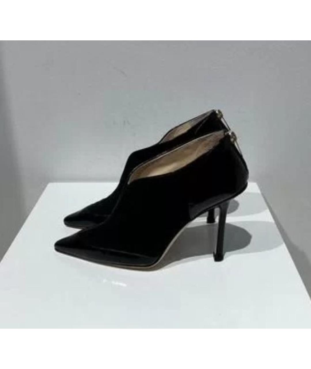 JIMMY CHOO Черные кожаные ботильоны, фото 3