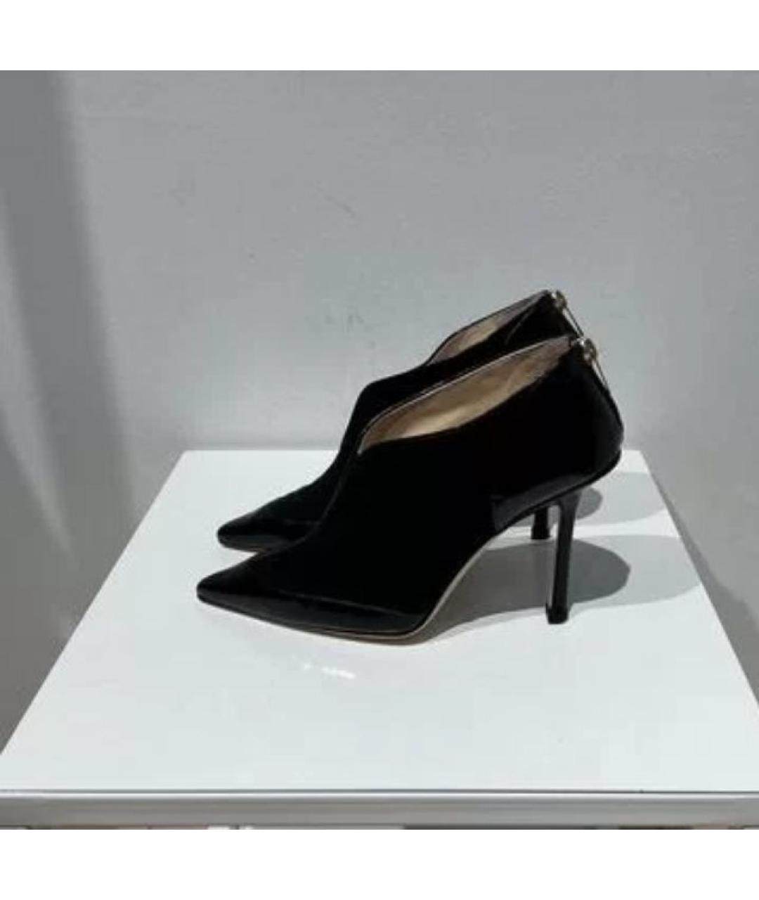 JIMMY CHOO Черные кожаные ботильоны, фото 5