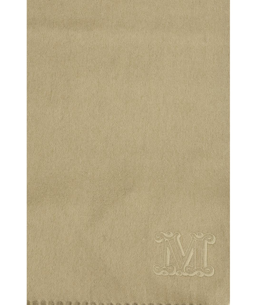 MAX MARA Хаки кашемировый шарф, фото 3