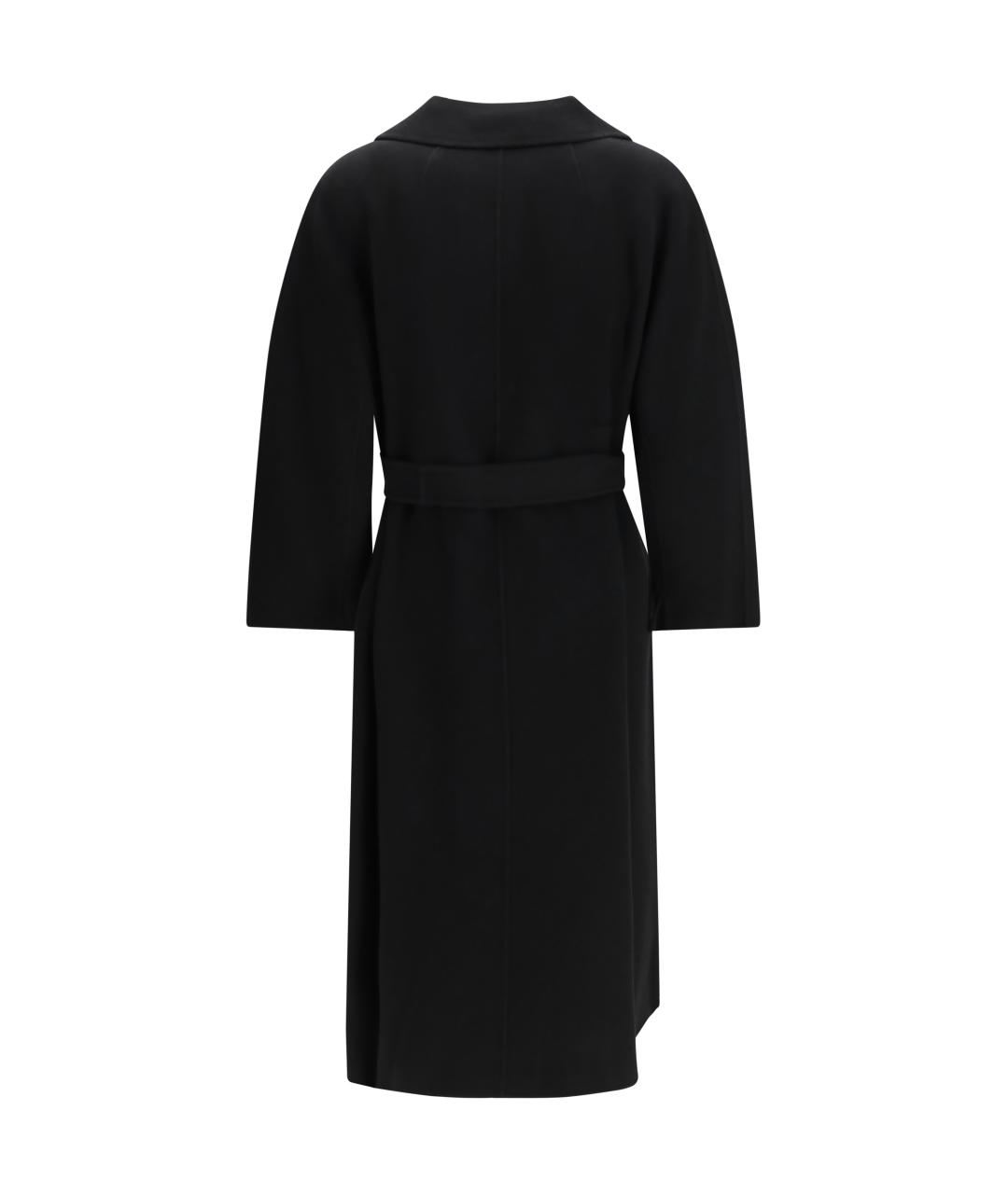 'S MAX MARA Черное шерстяное пальто, фото 2