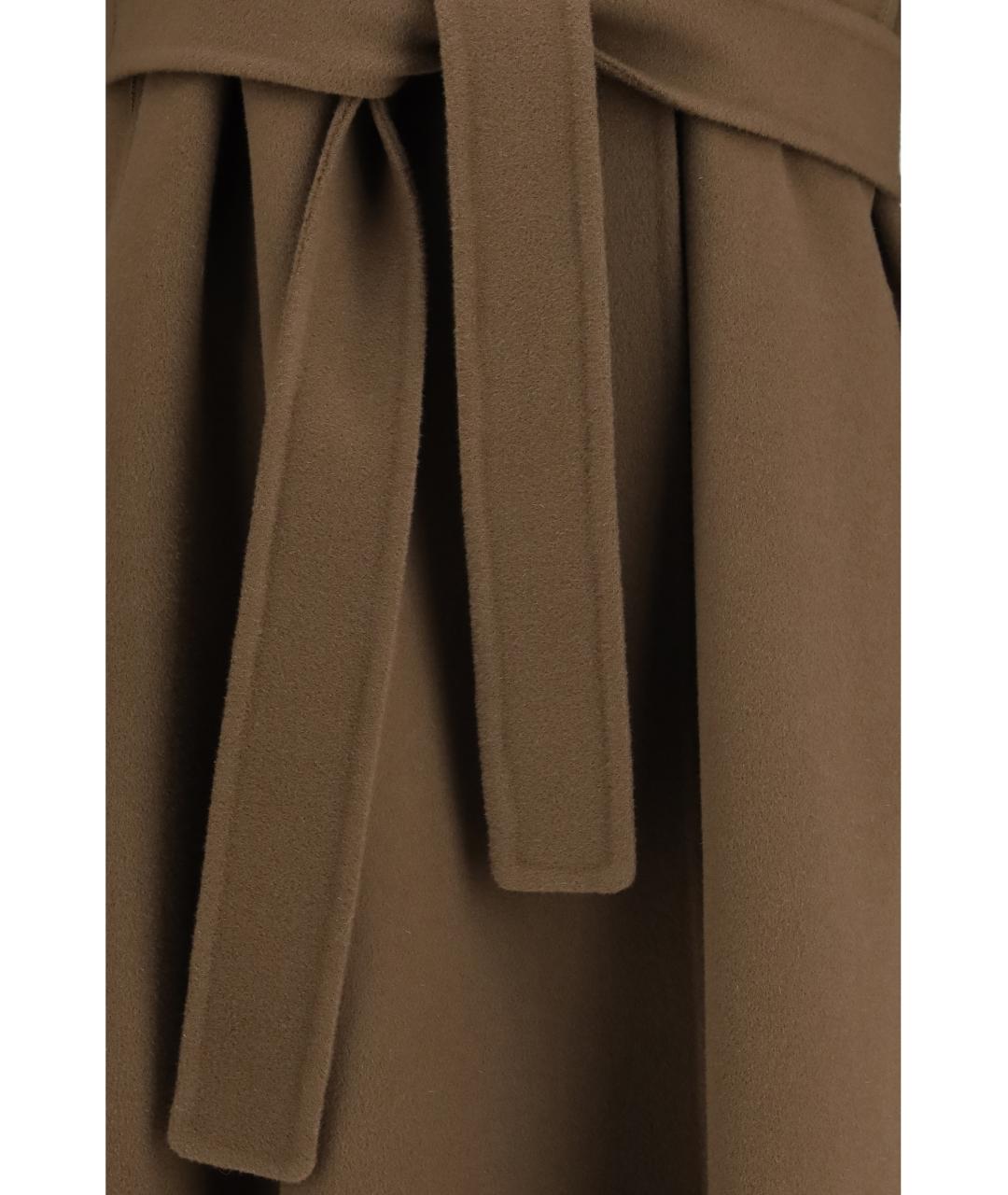 'S MAX MARA Коричневое шерстяное пальто, фото 3