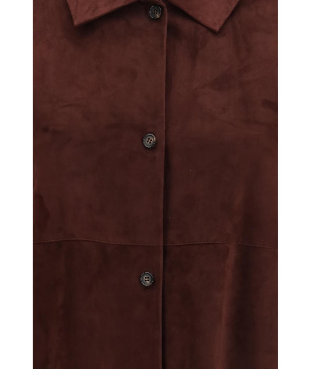 'S MAX MARA Бордовая замшевая куртка, фото 3