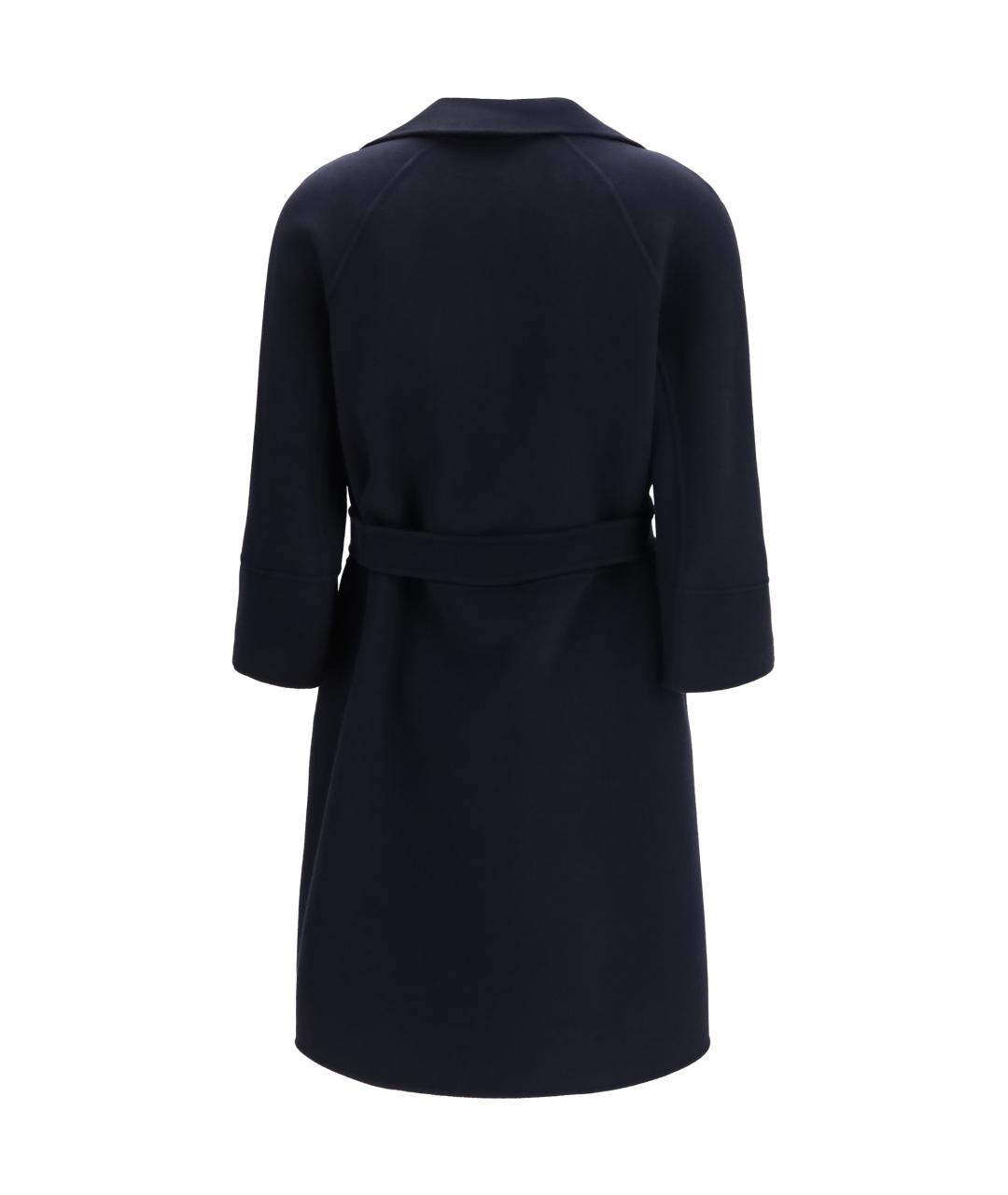 'S MAX MARA Синее шерстяное пальто, фото 2