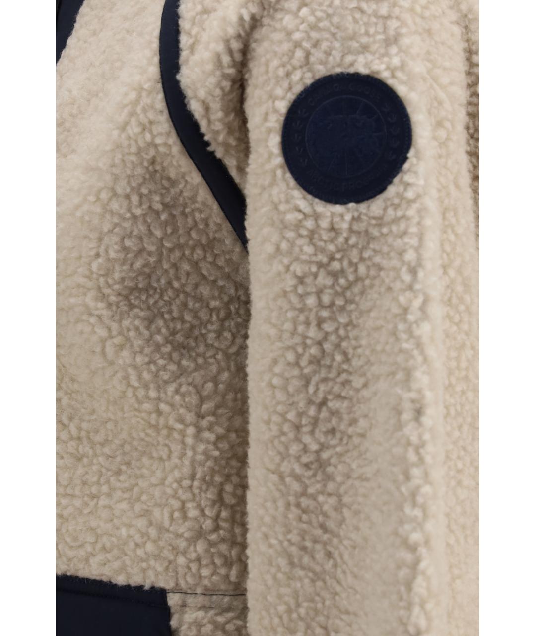 CANADA GOOSE Бежевая шерстяная куртка, фото 3
