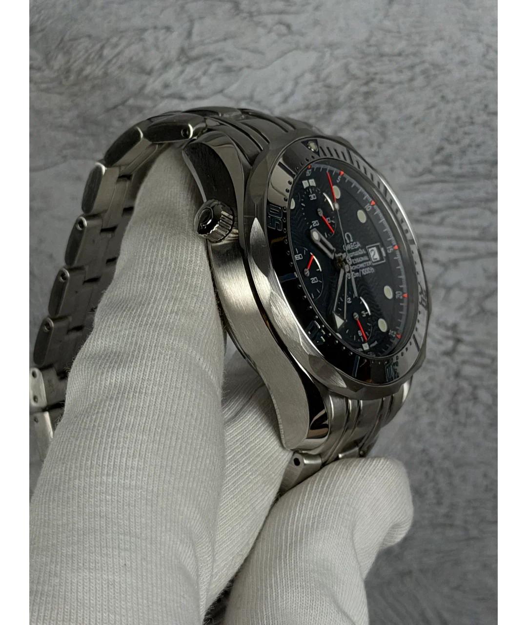 OMEGA Синие металлические часы, фото 4