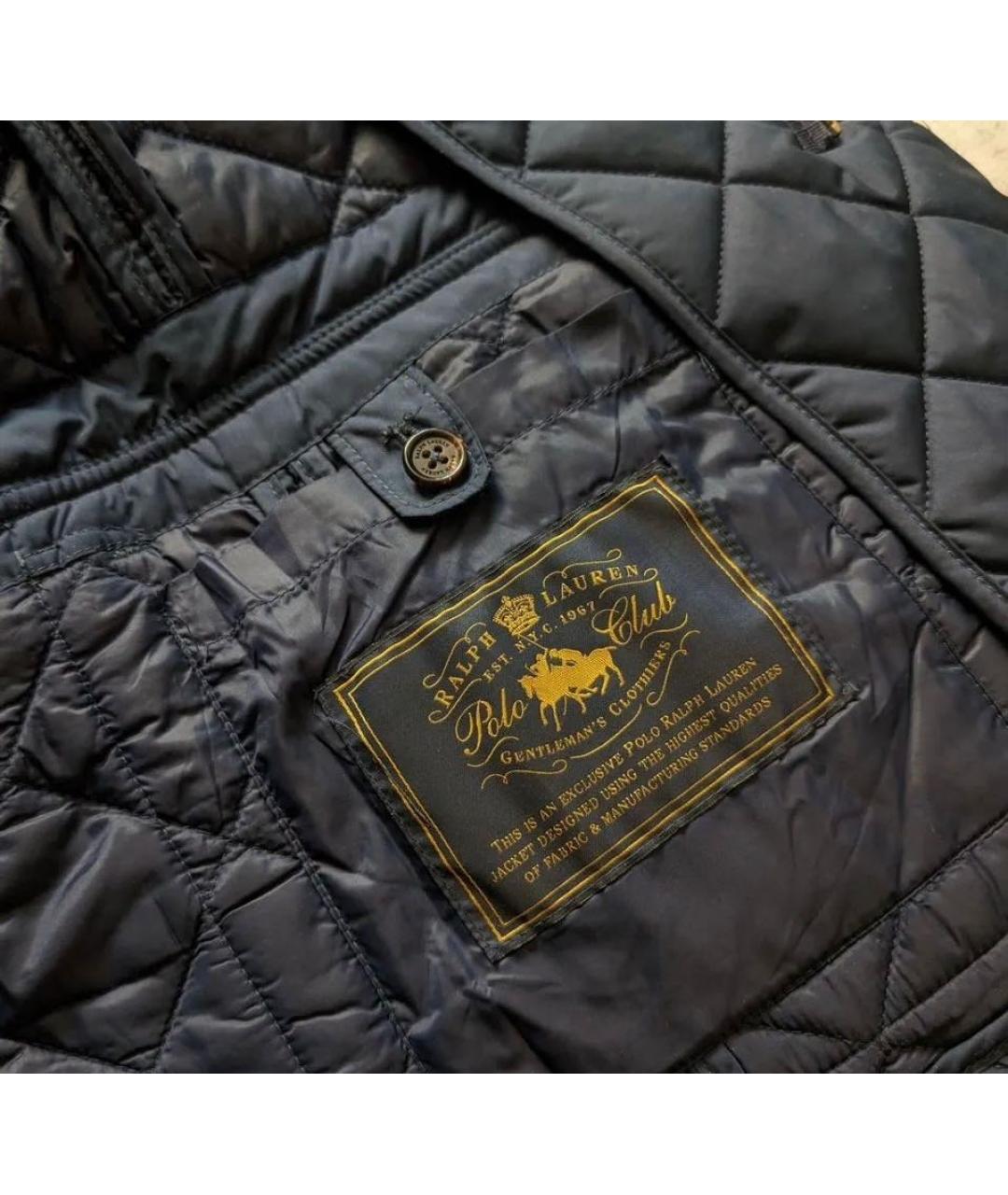 POLO RALPH LAUREN Синяя полиэстеровая куртка, фото 4