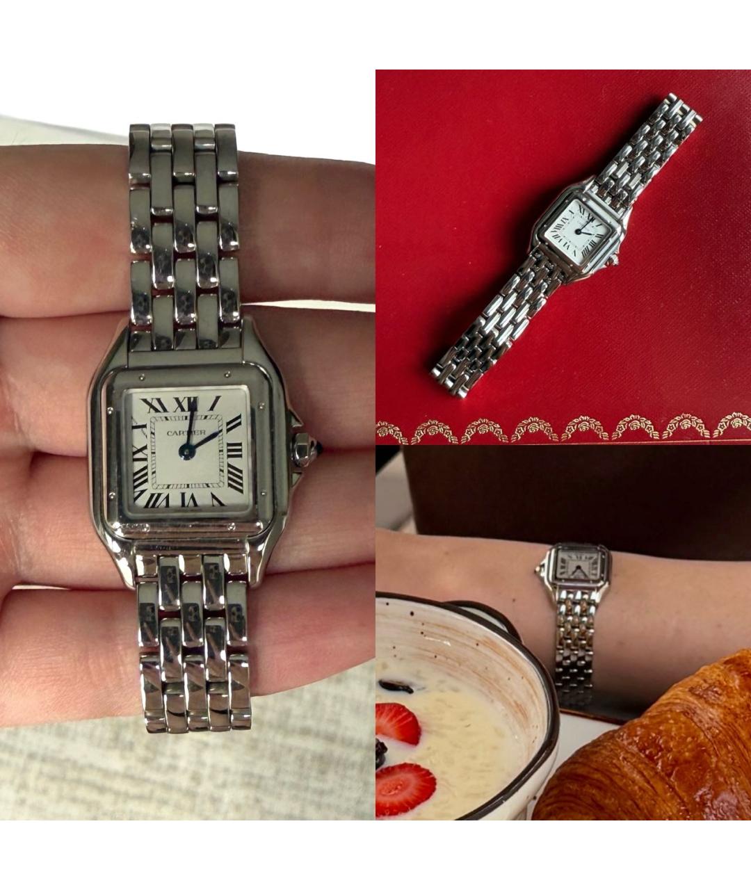 CARTIER Серебряные металлические часы, фото 2