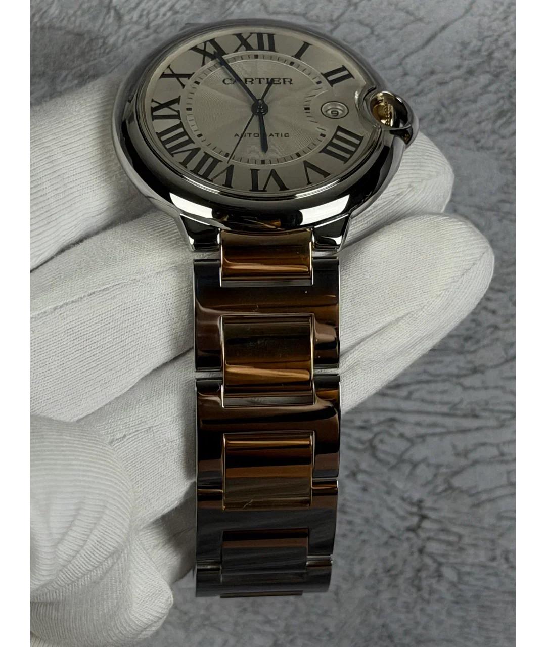 CARTIER Белые часы из желтого золота, фото 5