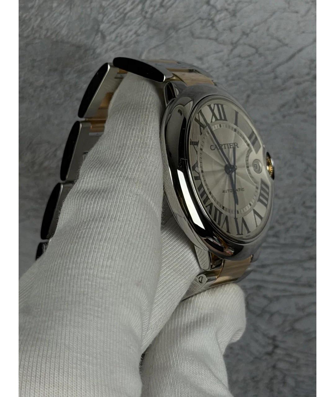 CARTIER Белые часы из желтого золота, фото 4