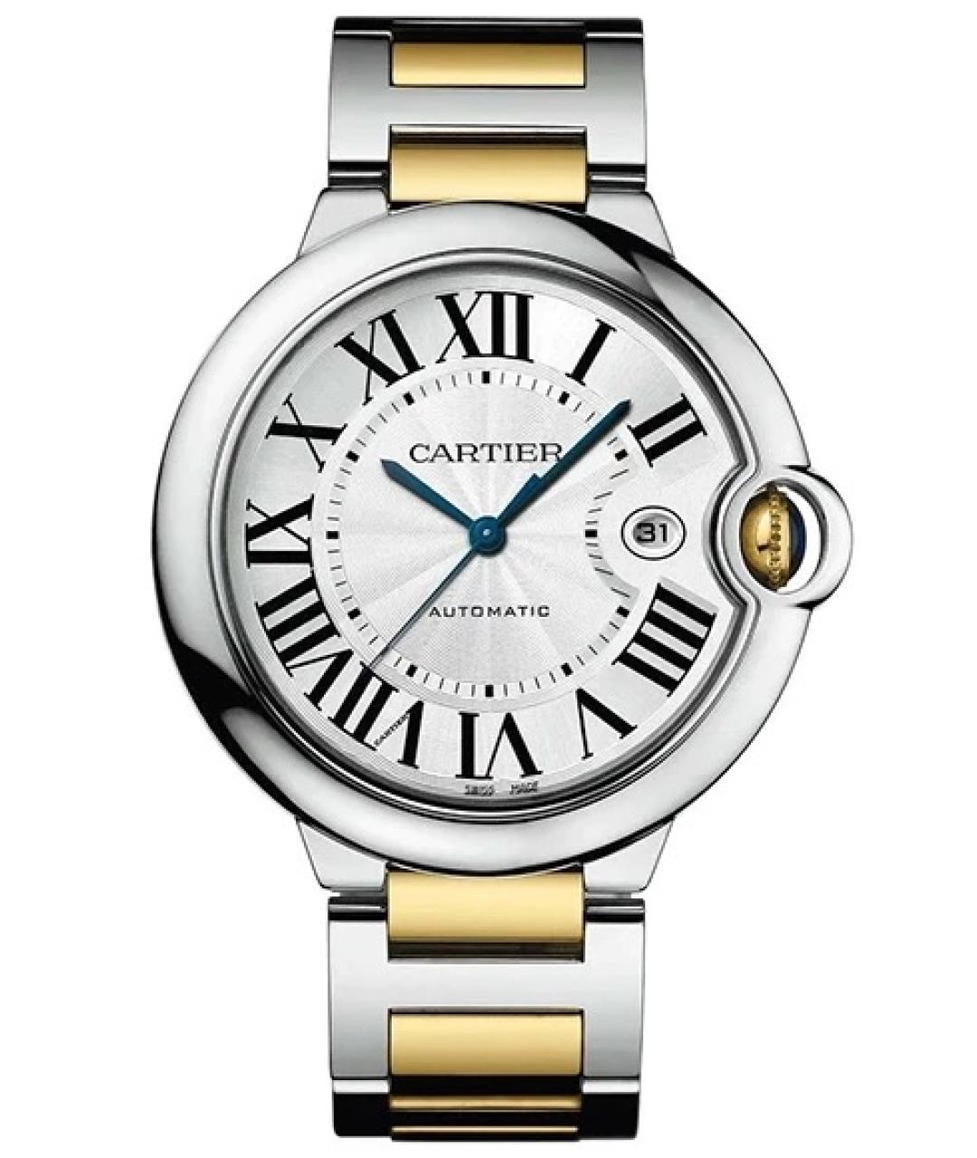 CARTIER Белые часы из желтого золота, фото 8