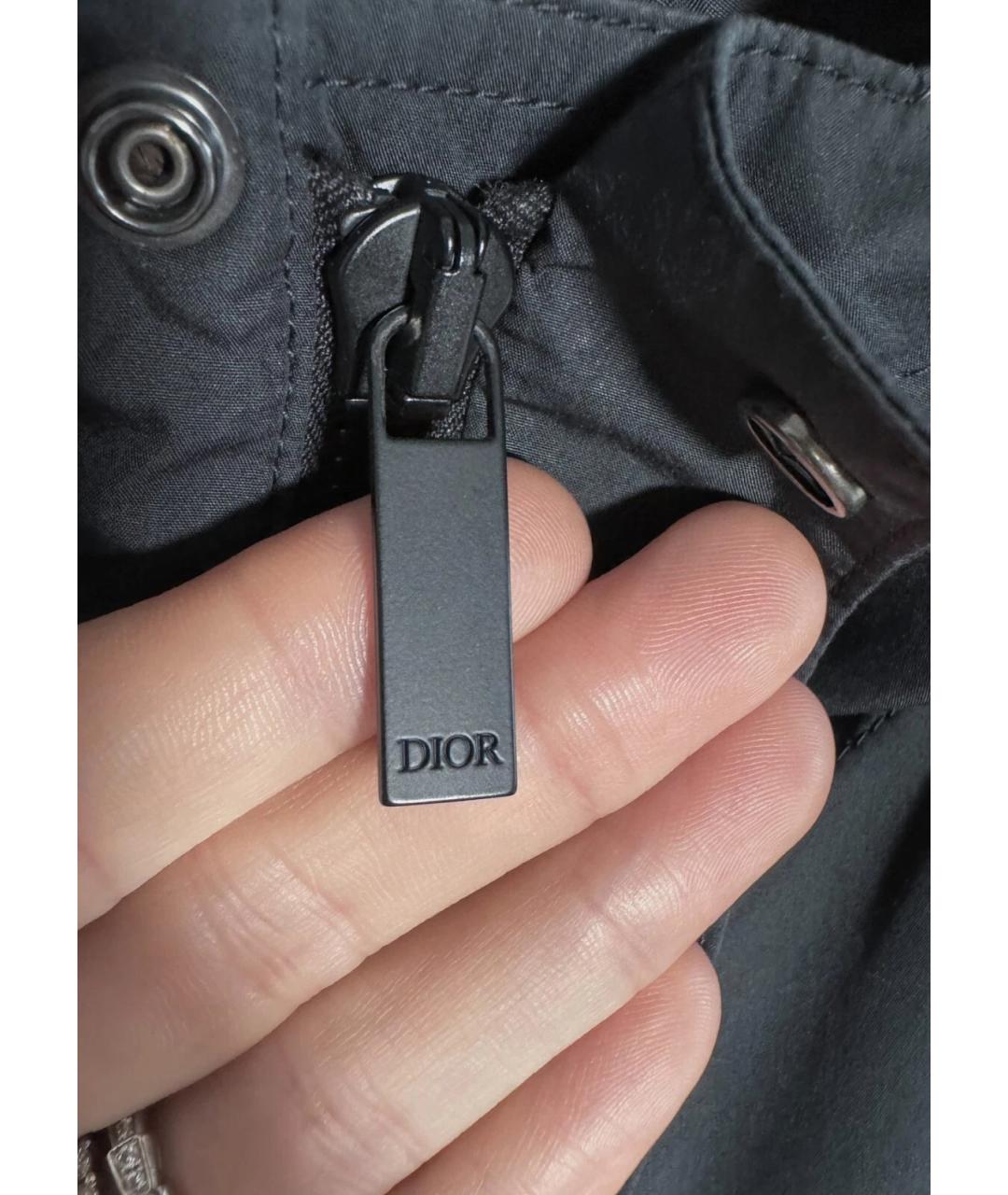 CHRISTIAN DIOR Черная хлопковая парка, фото 5