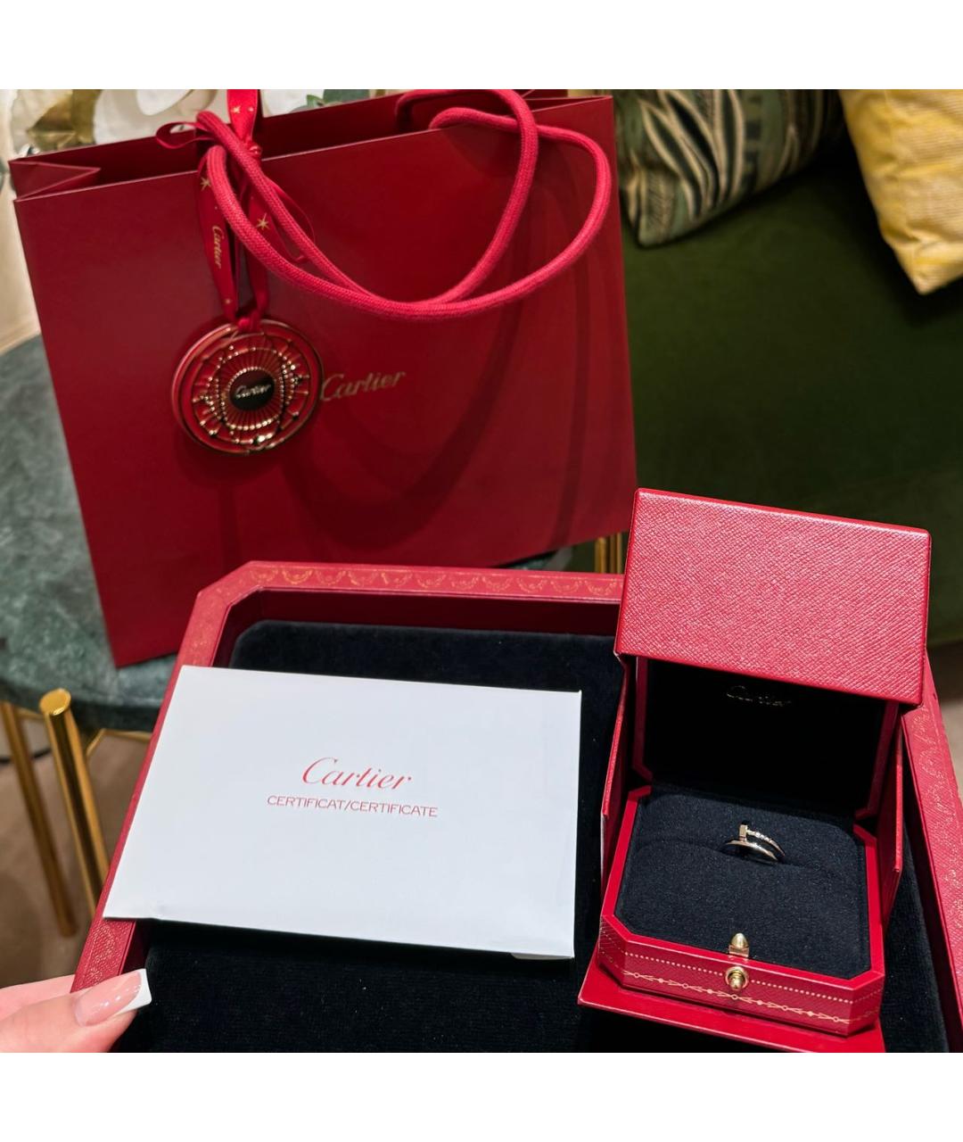 CARTIER Серебряное кольцо из белого золота, фото 3