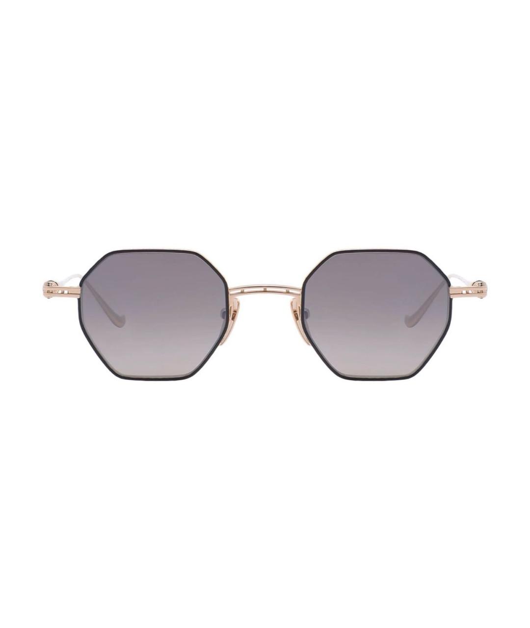 CHROME HEARTS Золотые металлические солнцезащитные очки, фото 7