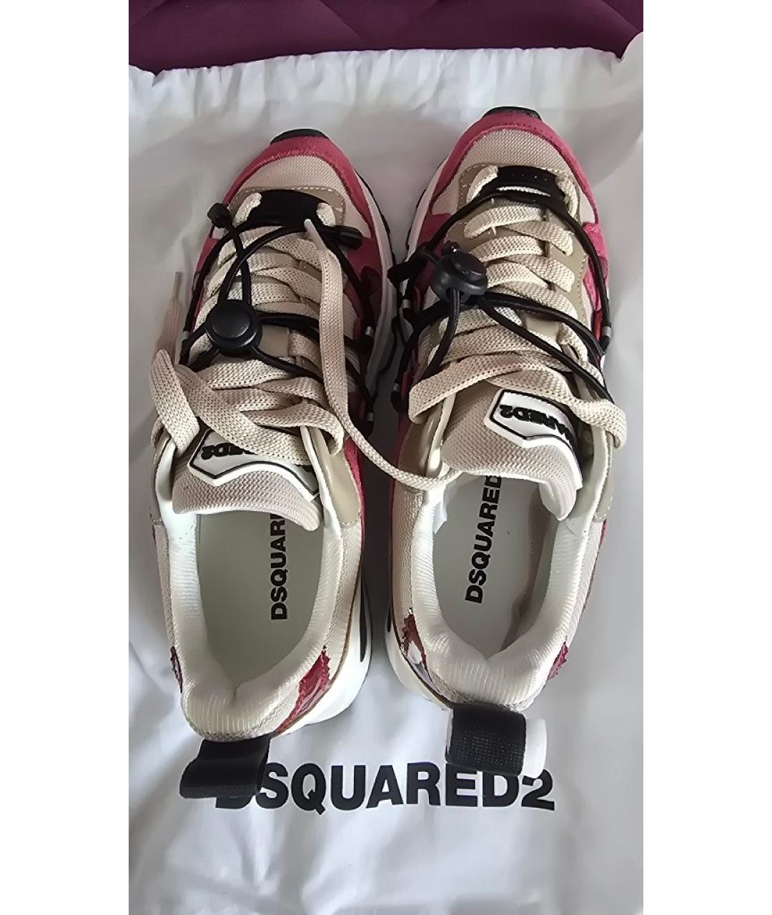 DSQUARED2 Бежевые кроссовки, фото 3
