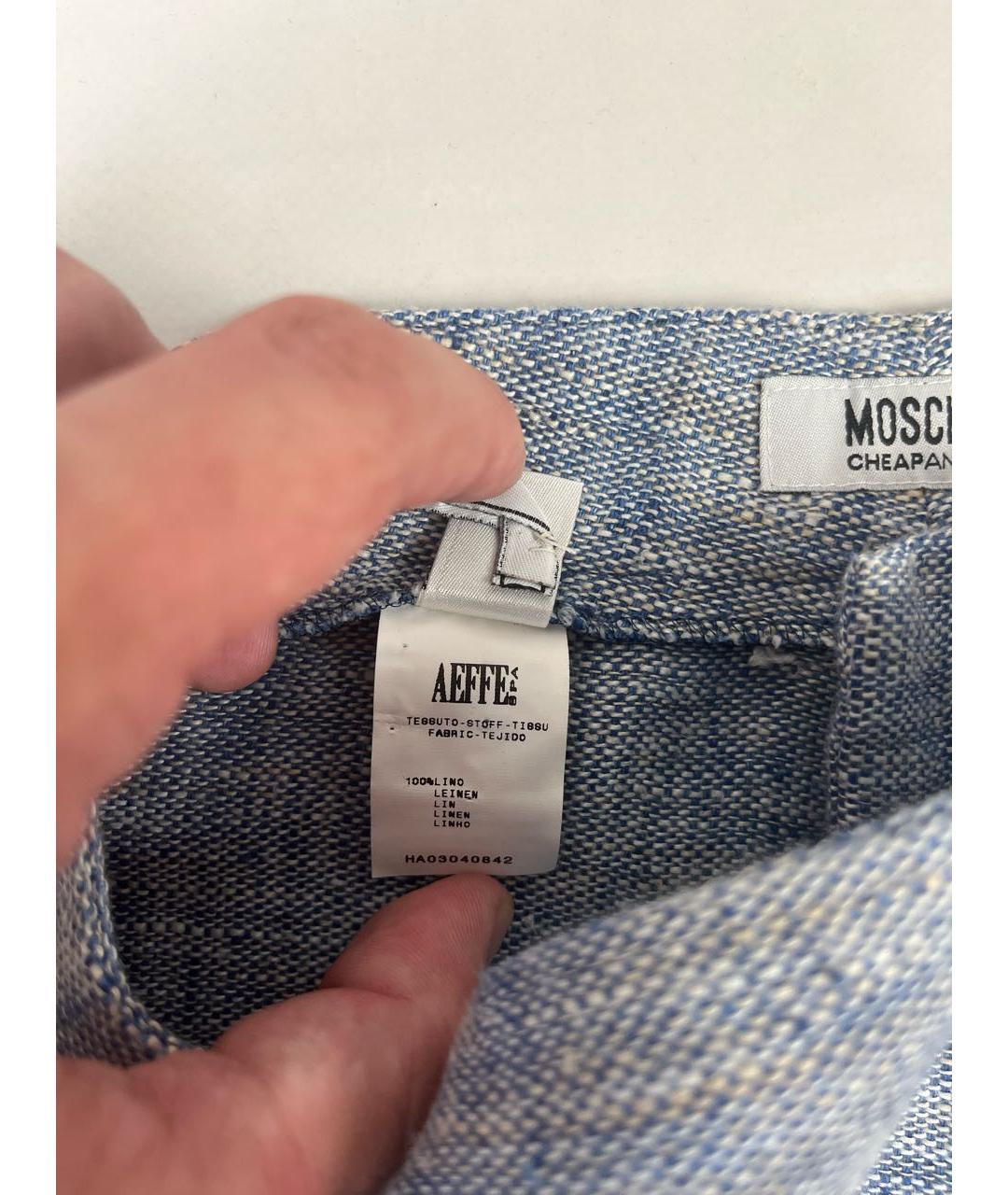 MOSCHINO Льняные брюки широкие, фото 6