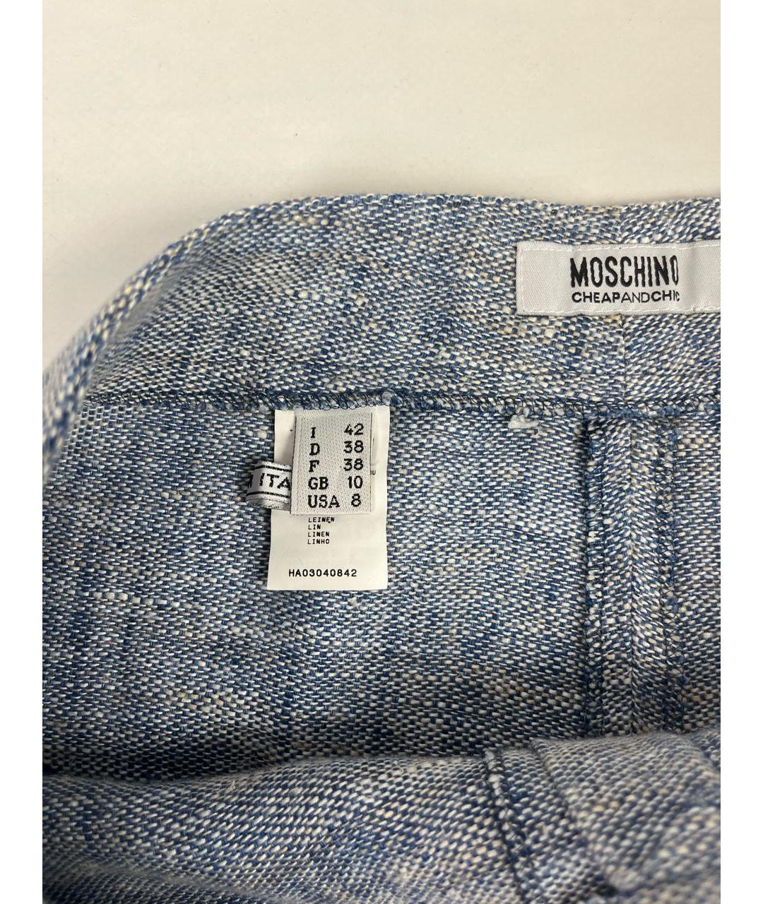 MOSCHINO Льняные брюки широкие, фото 5