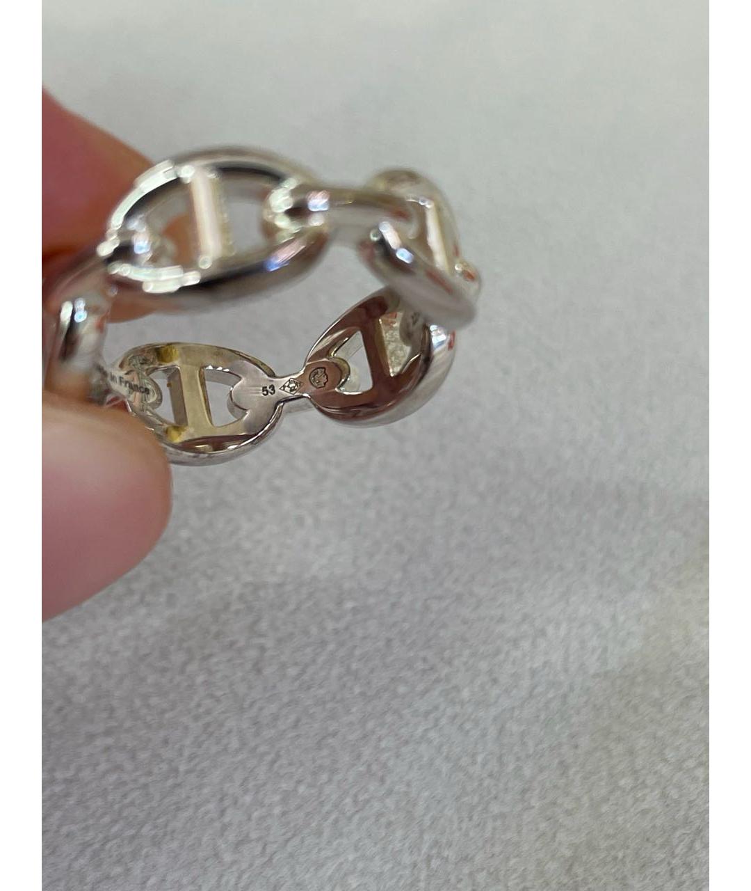 HERMES Серебряное кольцо, фото 5