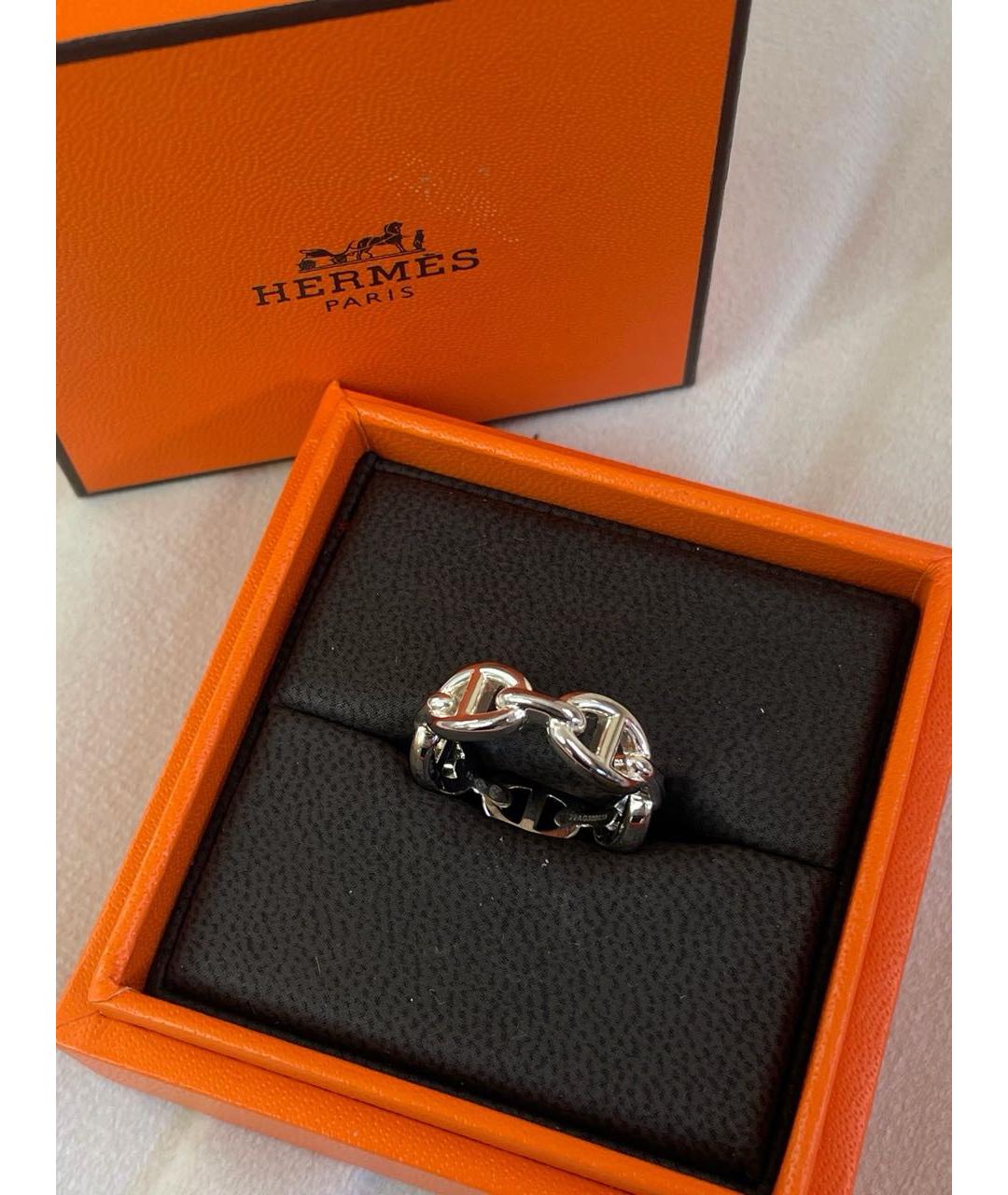 HERMES Серебряное кольцо, фото 6