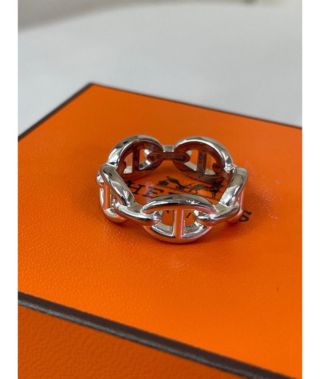 HERMES Серебряное кольцо, фото 2