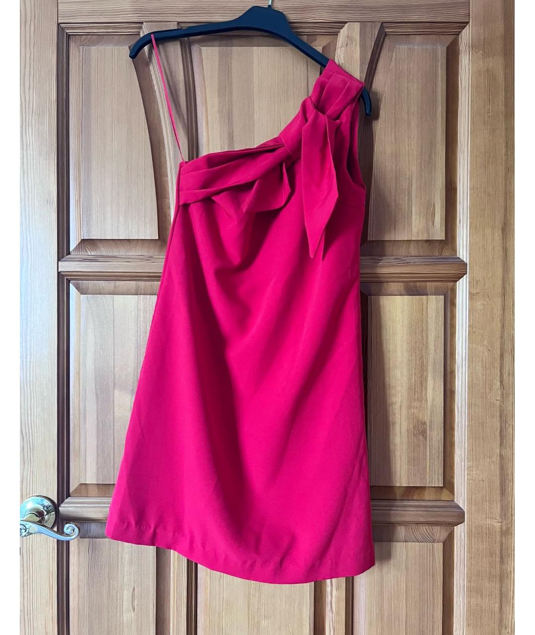 BLUMARINE Красное полиэстеровое повседневное платье, фото 4