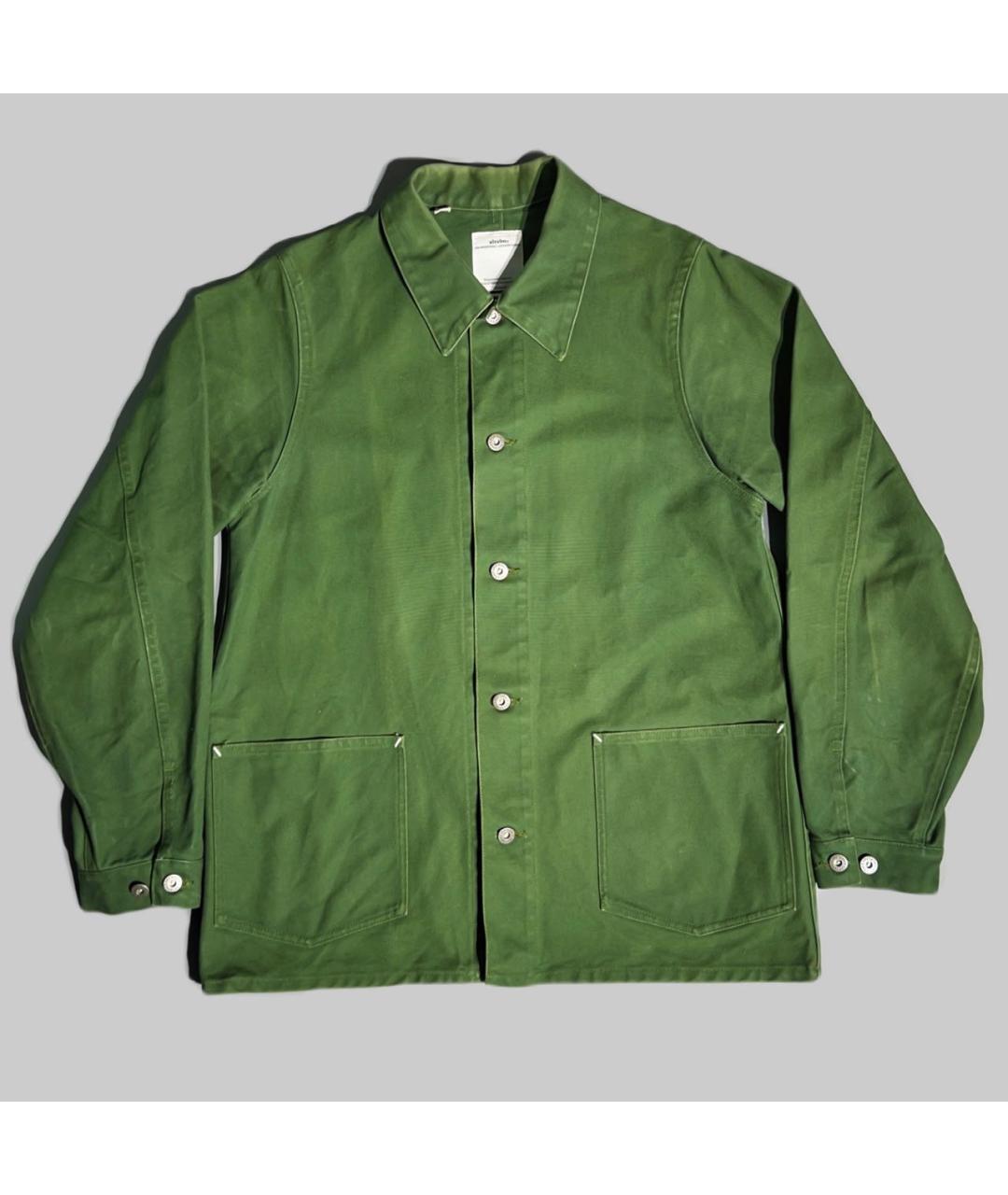 VISVIM Зеленая хлопковая куртка, фото 9