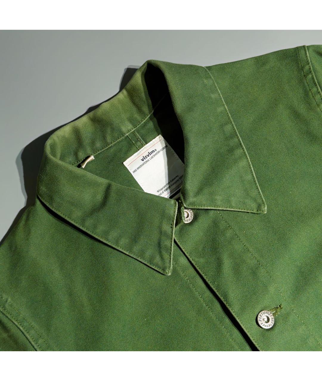 VISVIM Зеленая хлопковая куртка, фото 8