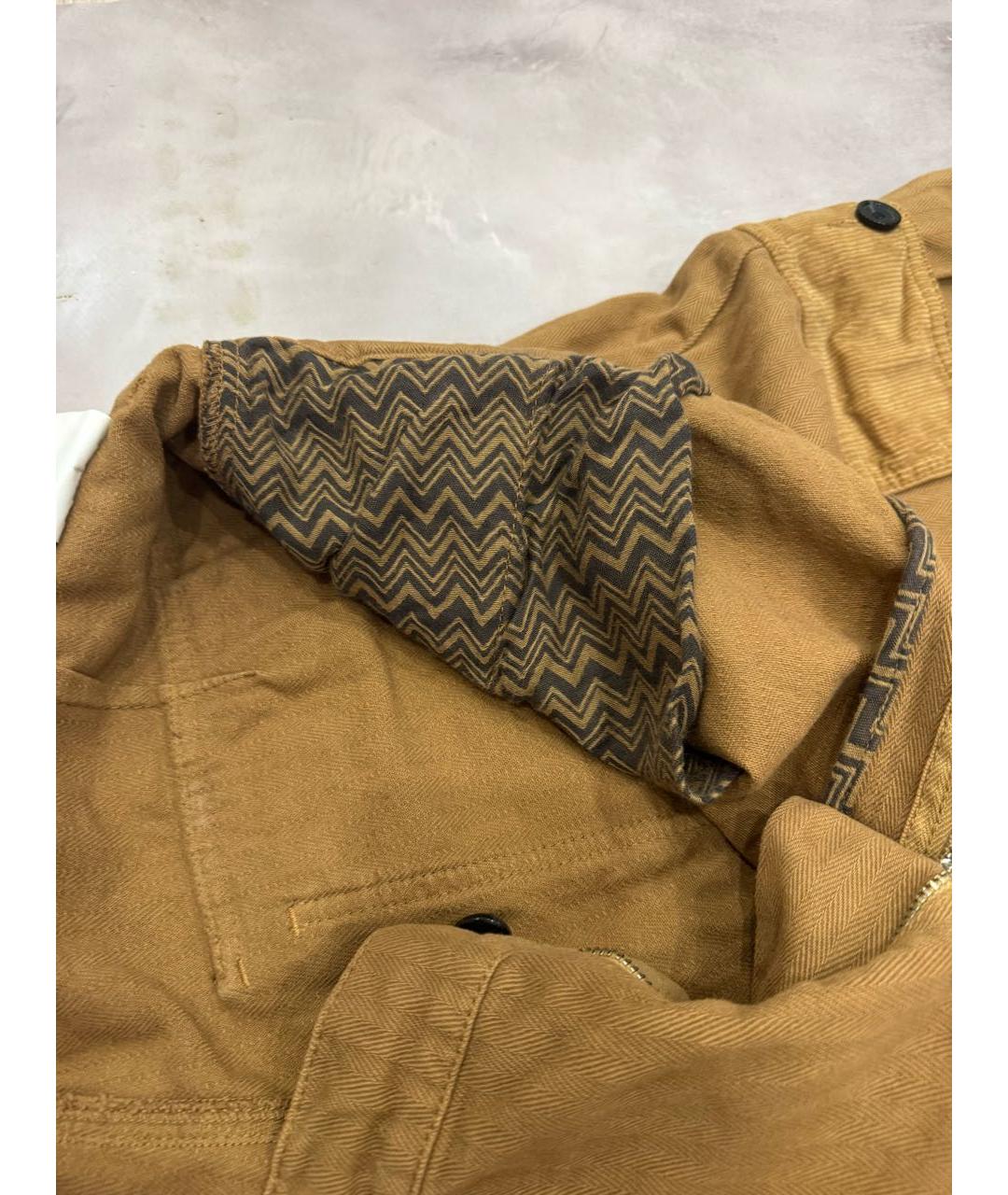 MISSONI Оранжевые хлопковые повседневные брюки, фото 8
