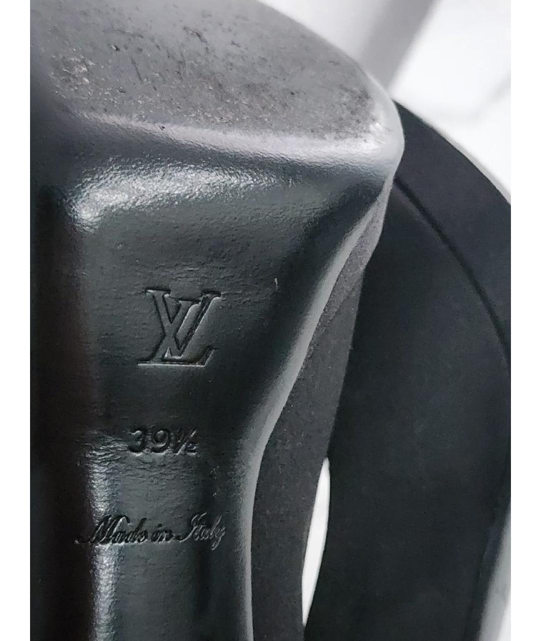 LOUIS VUITTON Черные текстильные туфли, фото 8