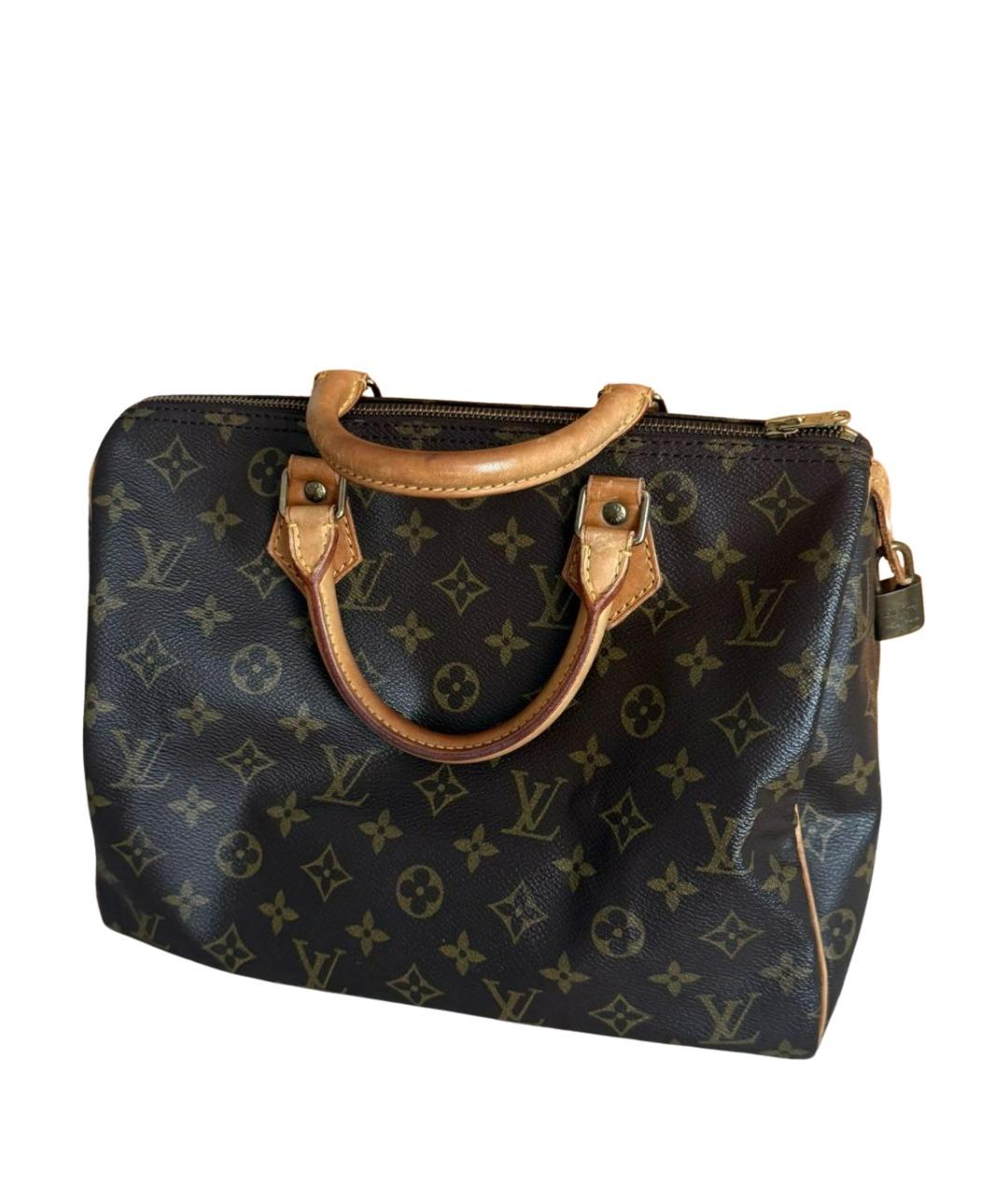 LOUIS VUITTON Коричневая канва сумка с короткими ручками, фото 1
