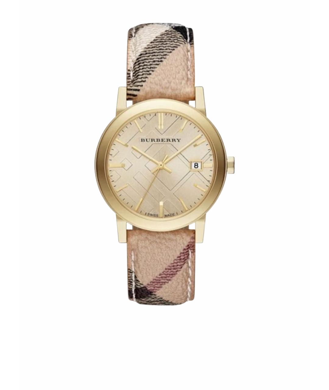 BURBERRY Золотые стальные часы, фото 1