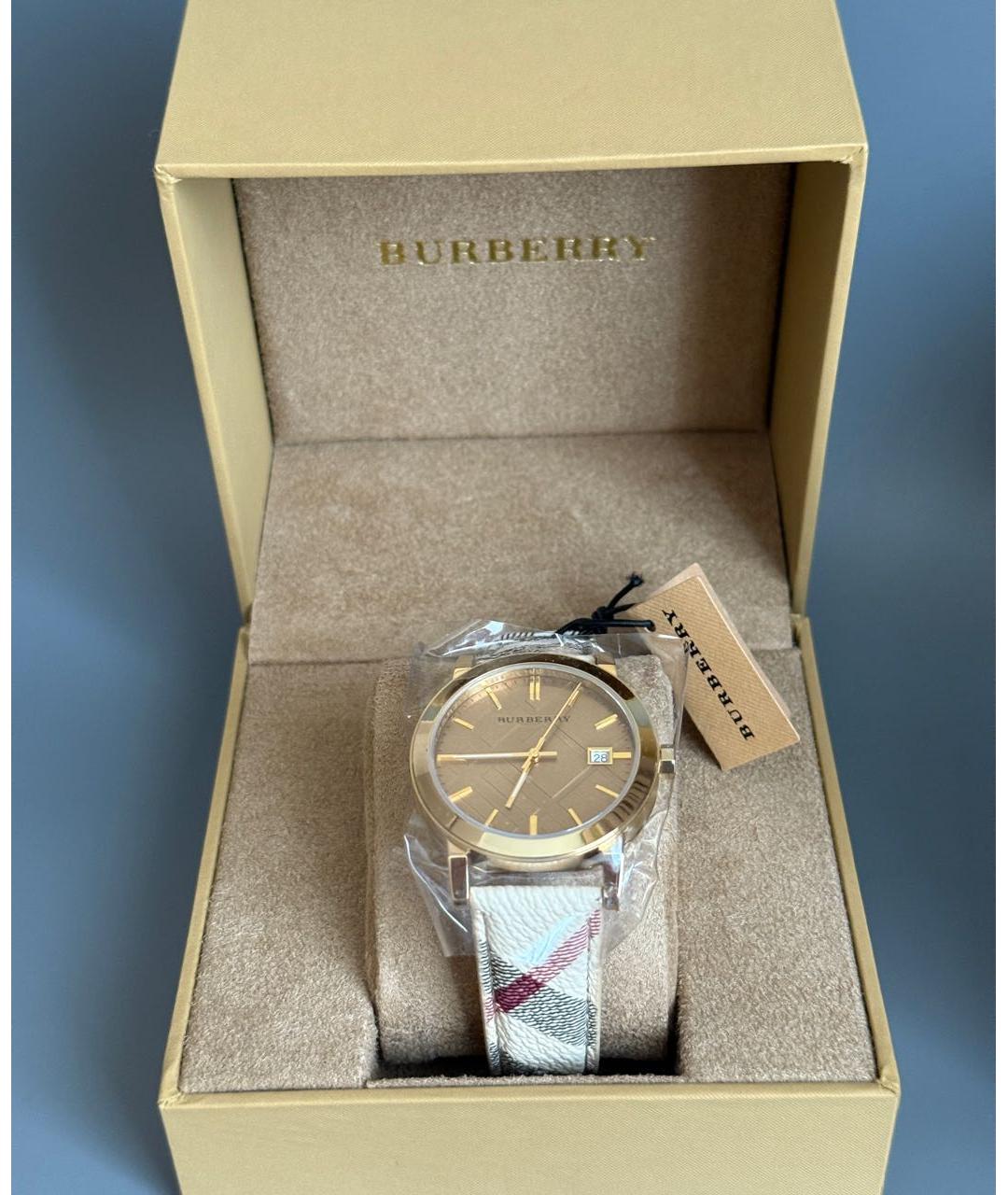 BURBERRY Золотые стальные часы, фото 5