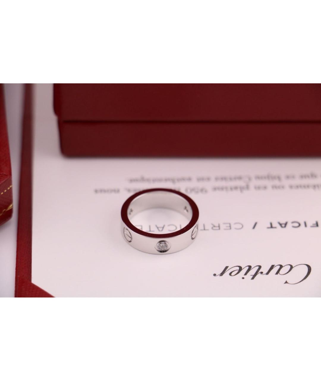 CARTIER Серебряное кольцо из белого золота, фото 3