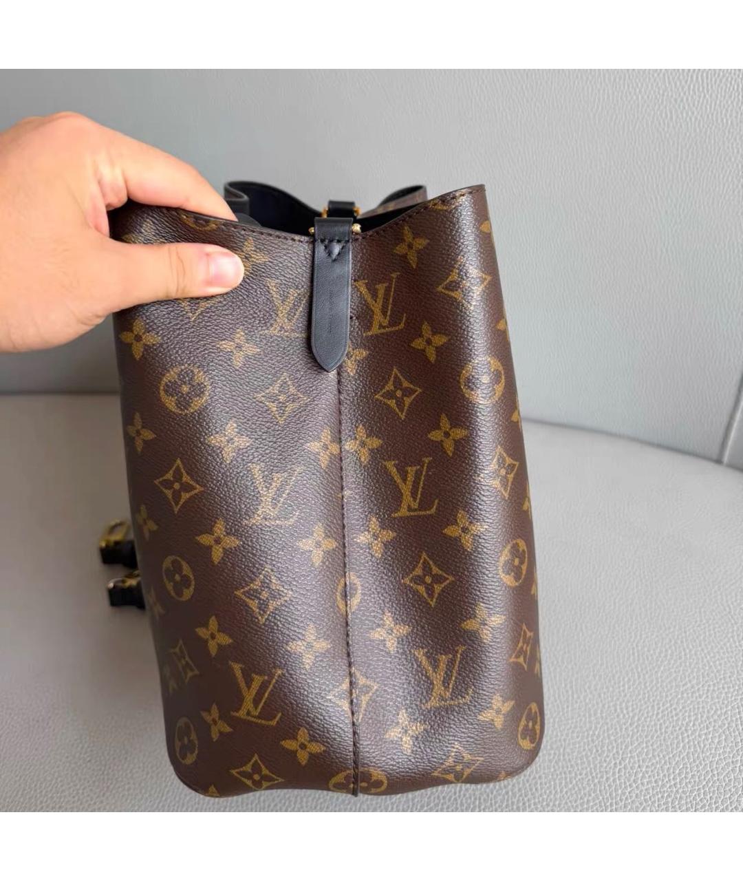 LOUIS VUITTON Коричневая канва сумка через плечо, фото 2