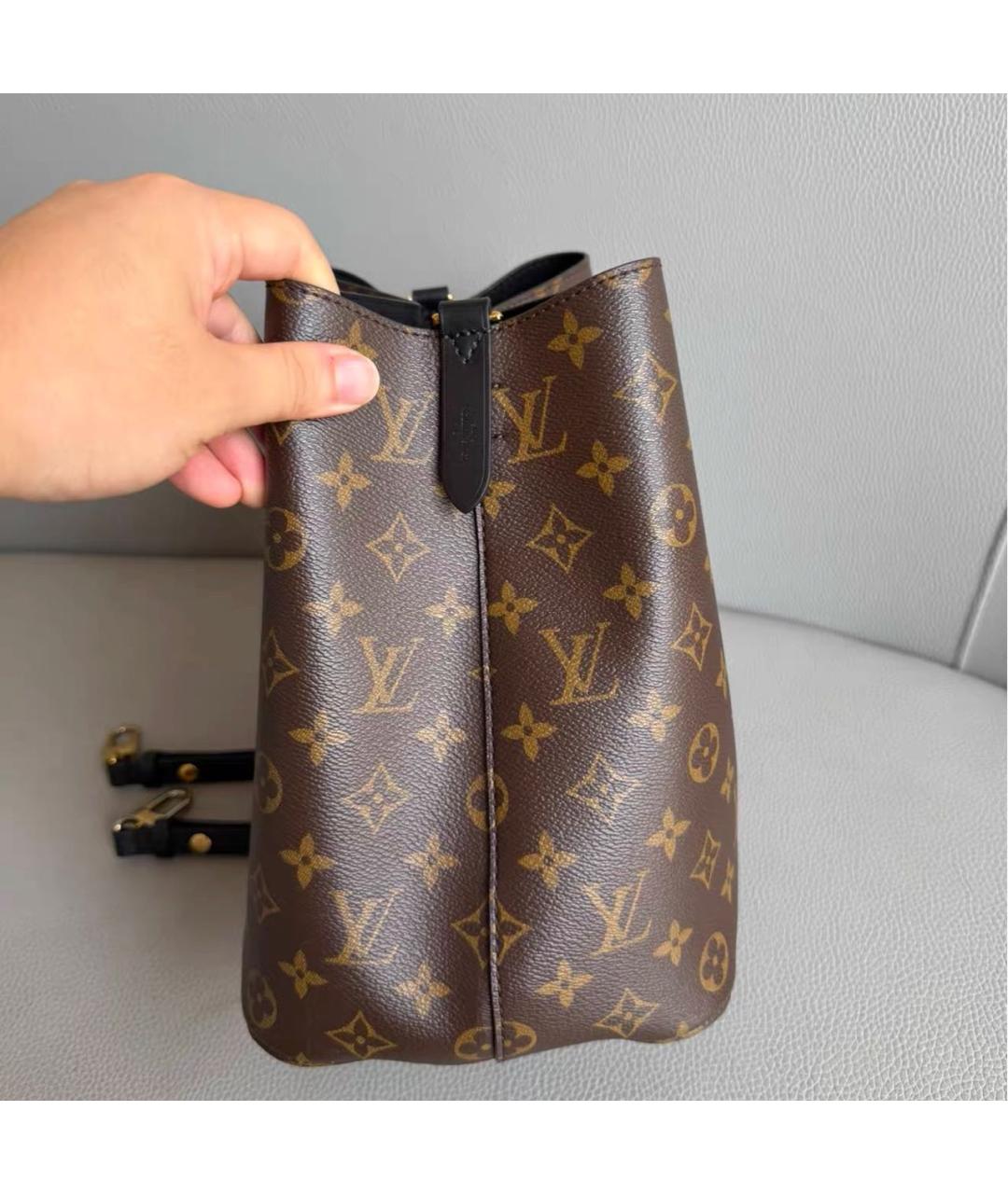 LOUIS VUITTON Коричневая канва сумка через плечо, фото 4